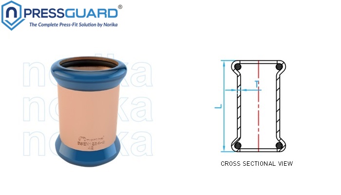 Copper Press Fit Equal Socket